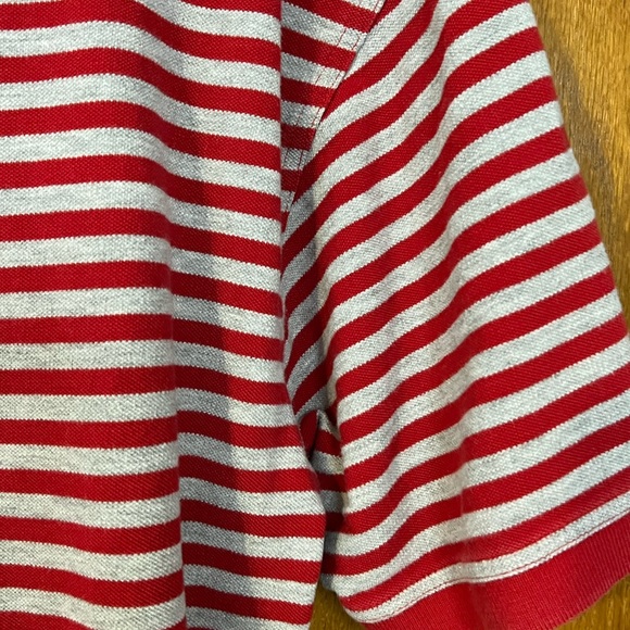 Ohio State Buckeyes Red & Gray Striped Large Polo Shirt CS Crable Sportswear - Picture 10 of 10